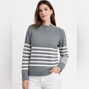 Balmain Gray and White Women's Sweater